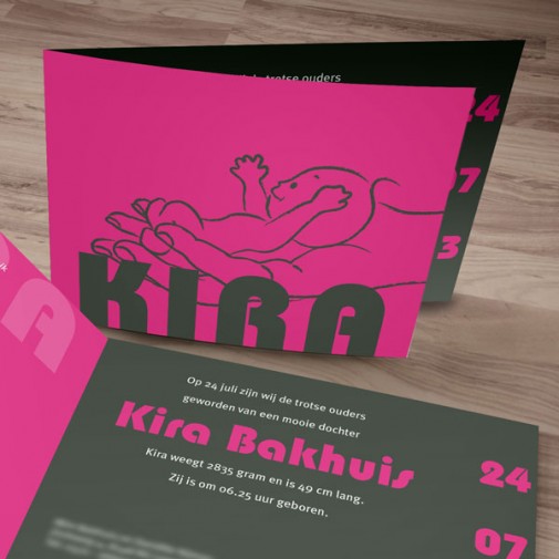 geboortekaartje Kira