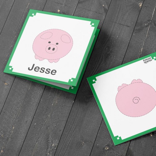 geboortekaartje varkentje jesse