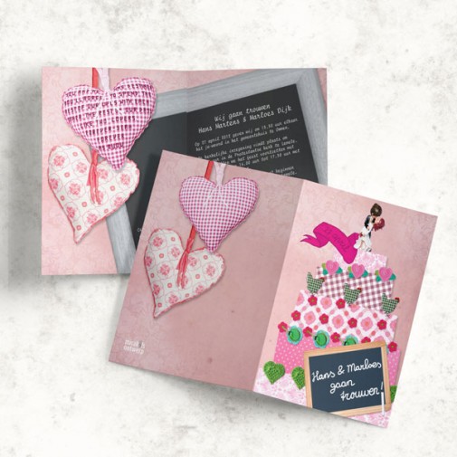 trouwkaartje hans en marloes