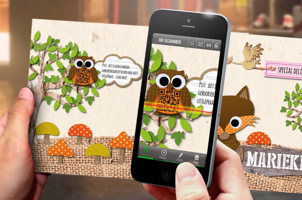 scannen QR code Kiempje