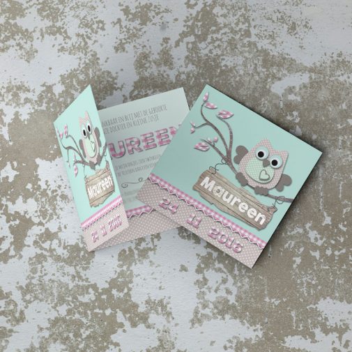 uiltje geboortekaartje